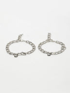 NVR Men's Set of 2 Silver-Plated Stainless Steel Link Bracelet - Distacart