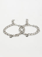 NVR Men's Set of 2 Silver-Plated Stainless Steel Link Bracelet - Distacart