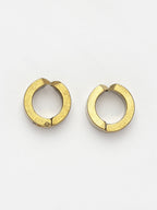 NVR Men's Gold-Polished Contemporary Hoop Earrings - Distacart