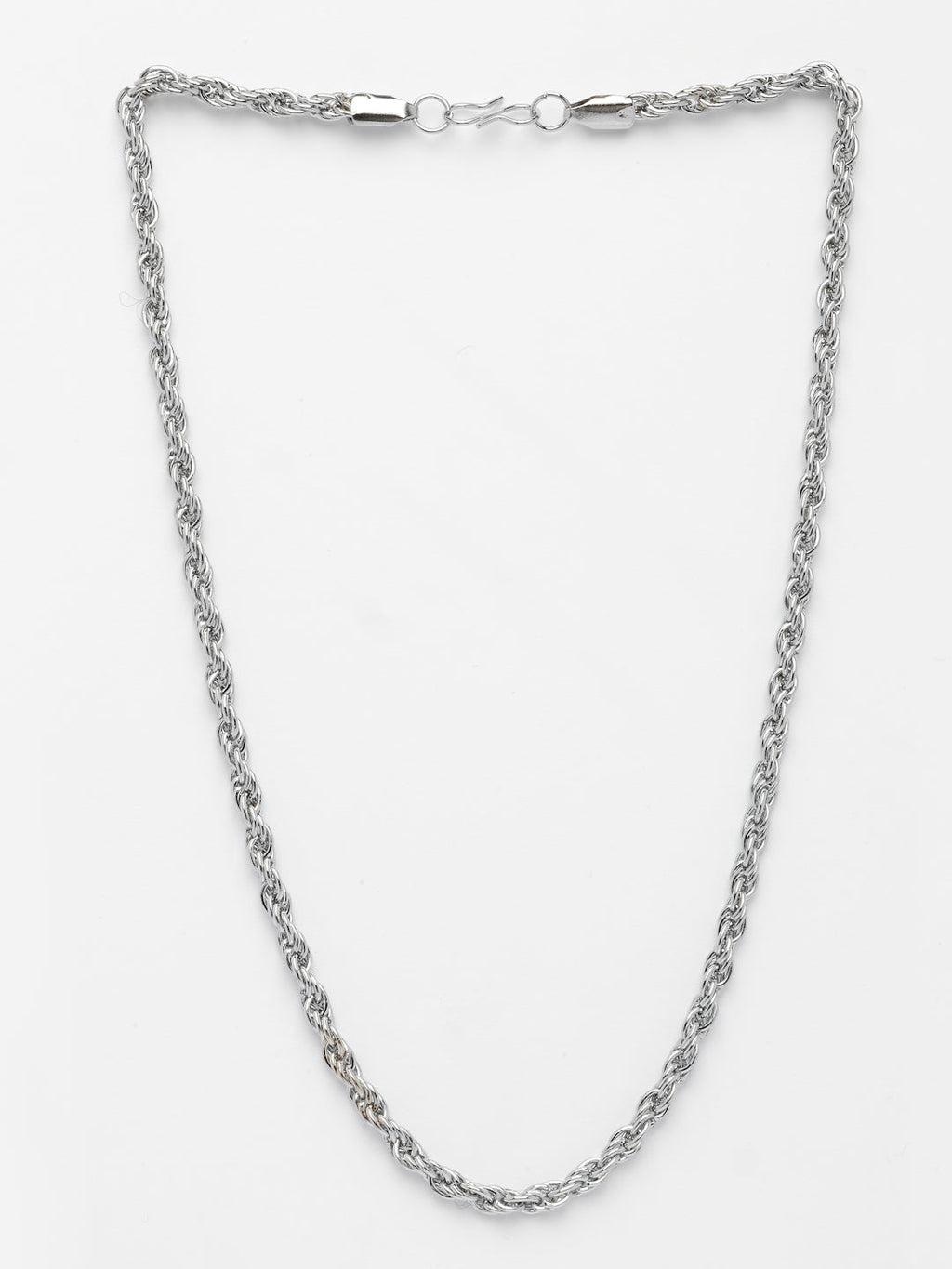 NVR Men's Silver-Plated Stainless Steel Chain