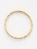 NVR Women's Set of 2 Gold-Polished Cubic Zirconia Stone Studded Bangles - Distacart