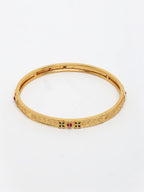 NVR Women's Set of 4 Gold-Polished Artificial Stones Traditional Bangles - Distacart