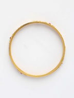 NVR Women's Set of 4 Gold-Polished Artificial Stones Traditional Bangles - Distacart