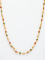 NVR Women's Multi color Gold-Polished Artificial Beads Chain - Distacart