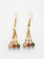 NVR Women's Multi color Gold-Polished Artificial Beads Jewellery Set
