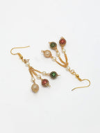 NVR Women's Multi color Gold-Polished Artificial Beads Jewellery Set