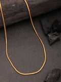 NVR Women's Gold-Polished Minimal Chain - Distacart