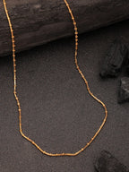 NVR Women's Gold-Polished Minimal Chain - Distacart