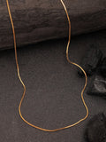 NVR Women's Gold-Polished Minimal Chain - Distacart