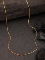 NVR Women's Gold-Polished Minimal Chain - Distacart