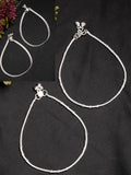 NVR Women's Pair of 2 Silver-Plated Anklets - Distacart