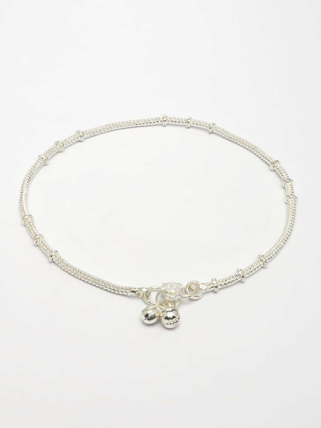 NVR Women's Pair of 2 Silver-Plated Anklets - Distacart