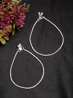 NVR Women's Pair of 2 Silver-Plated Anklets - Distacart