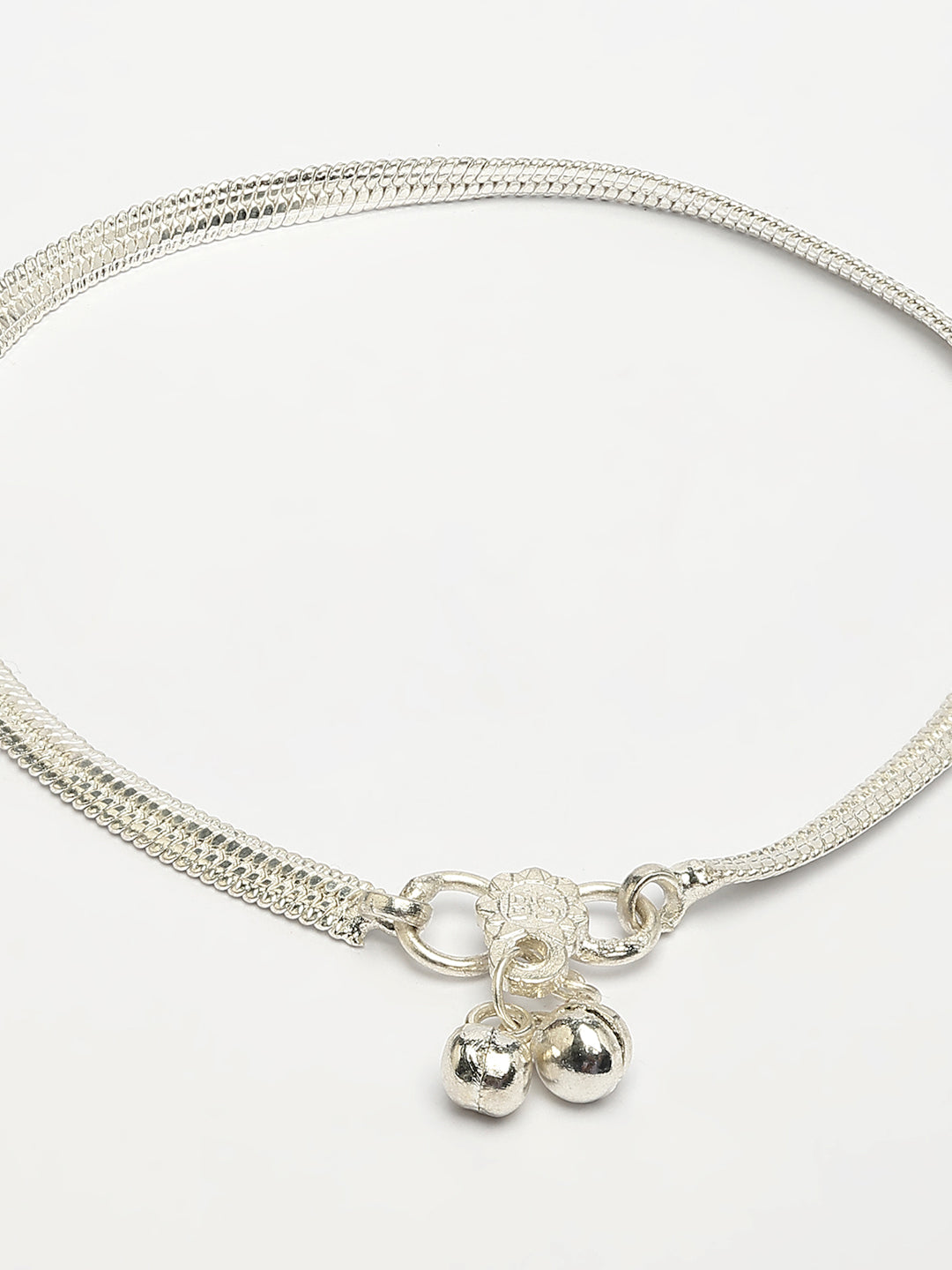 NVR Women's Pair of 2 Silver-Plated Anklets - Distacart