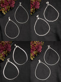 NVR Women's Pair of 4 Silver-Plated Anklets - Distacart