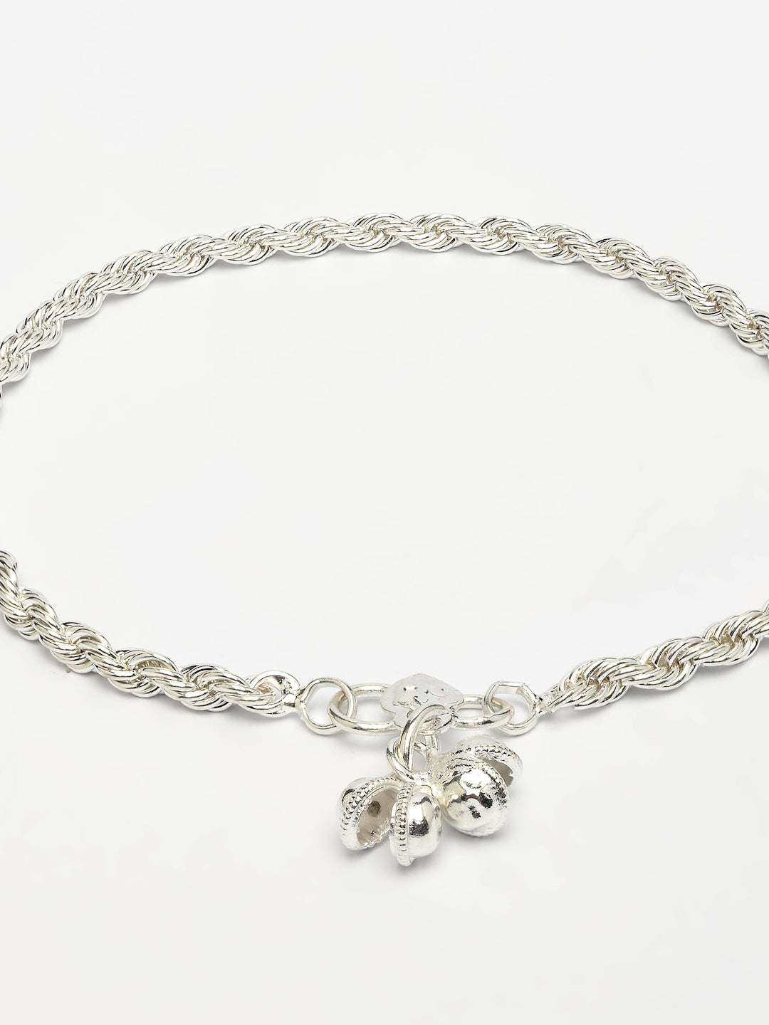 NVR Women's Pair of 4 Silver-Plated Anklets - Distacart