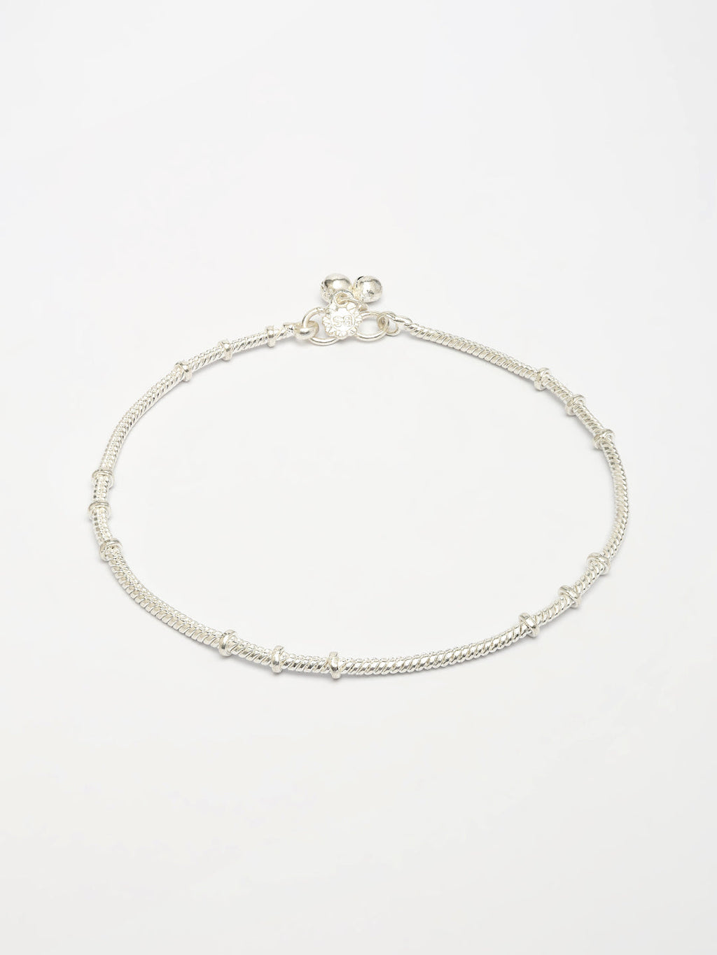 NVR Women's Set of 2 Silver-Plated Anklets - Distacart