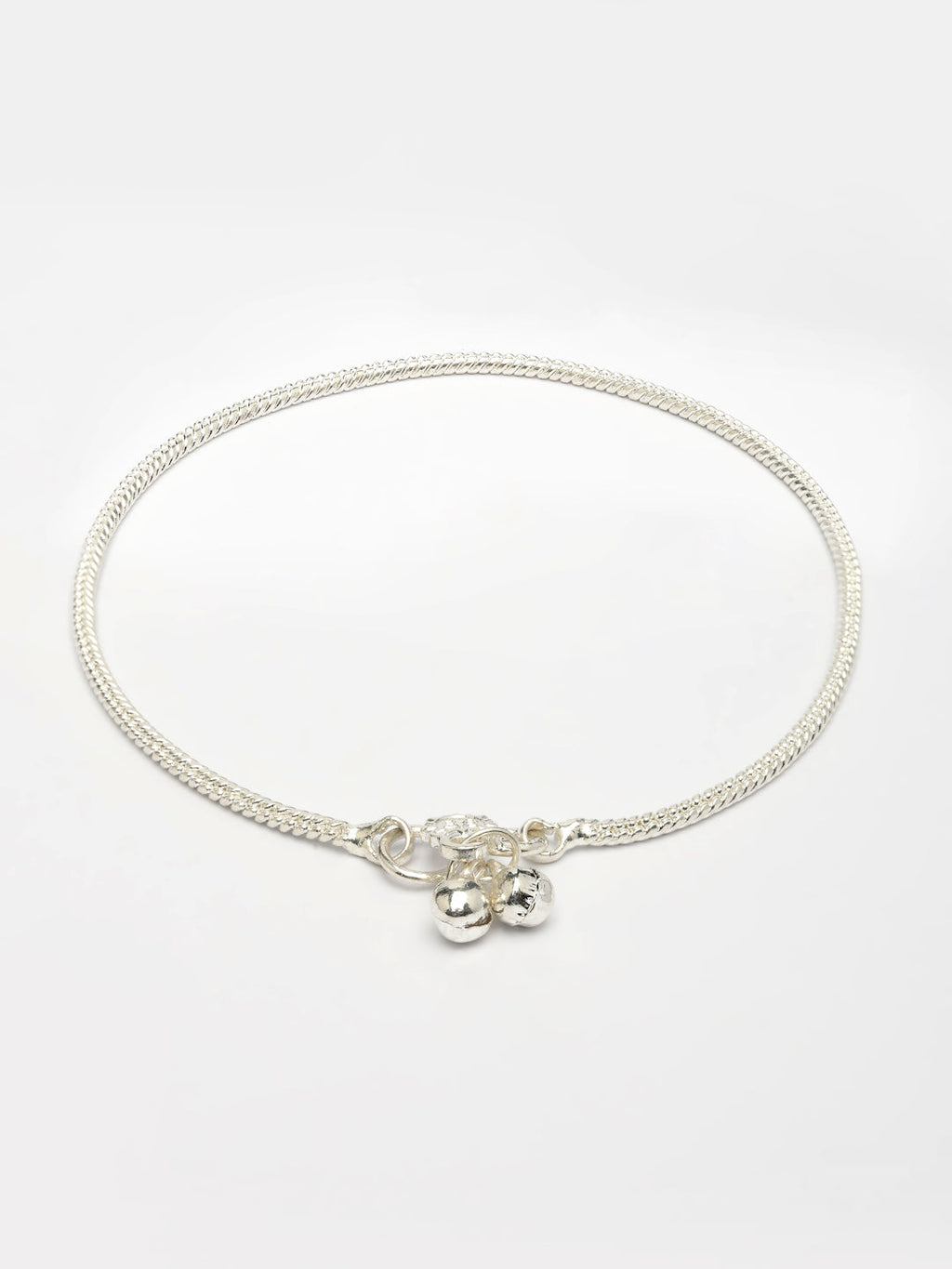NVR Women's Set of 2 Silver-Plated Anklets - Distacart