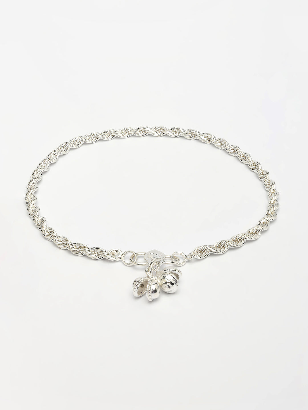 NVR Women's Set of 2 Silver-Plated Anklets - Distacart