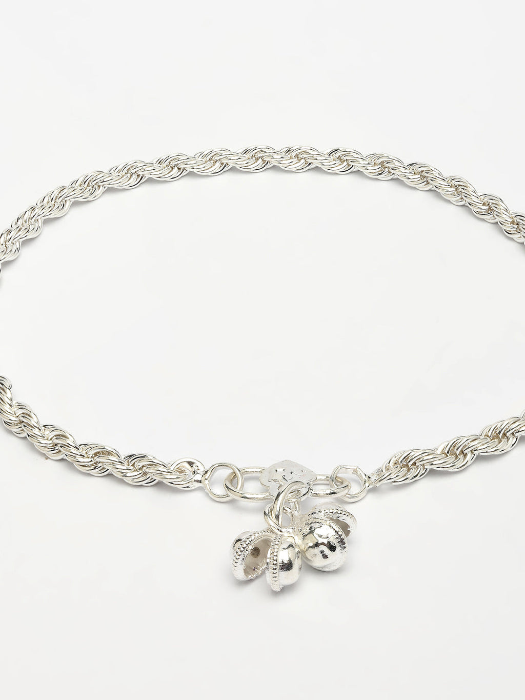 NVR Women's Set of 2 Silver-Plated Anklets - Distacart