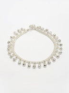 NVR Women's Set of 2 Silver-Plated Ghungroo-Beaded Anklets