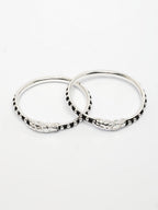 NVR Kids Set of 2 Rhodium-Plated Artificial Beads Nazariya Kada Bracelet - Distacart