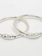 NVR Kids Pair of 2 Rhodium-Plated Artificial Beads Nazariya Kada Bracelet - Distacart