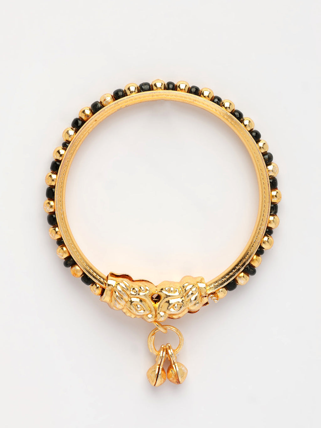 NVR Kids Pair of 2 Rhodium-Plated Artificial Beads Nazariya Kada Bracelet - Distacart