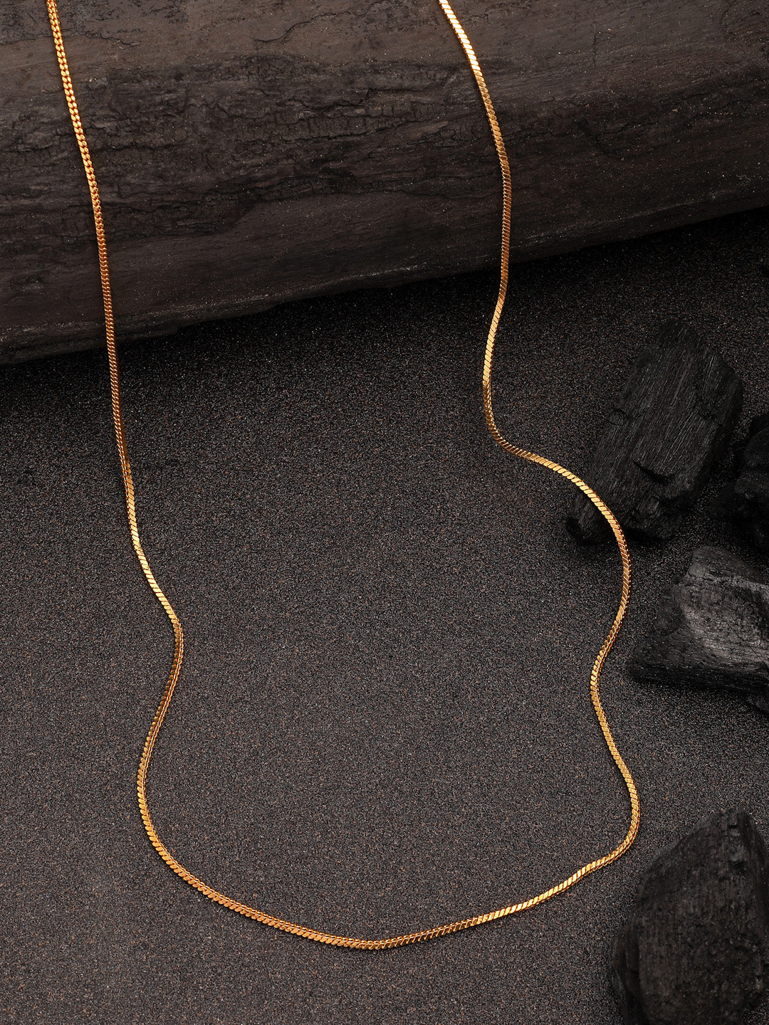 NVR Women's Set of 3 Gold-Polished Minimal Chain