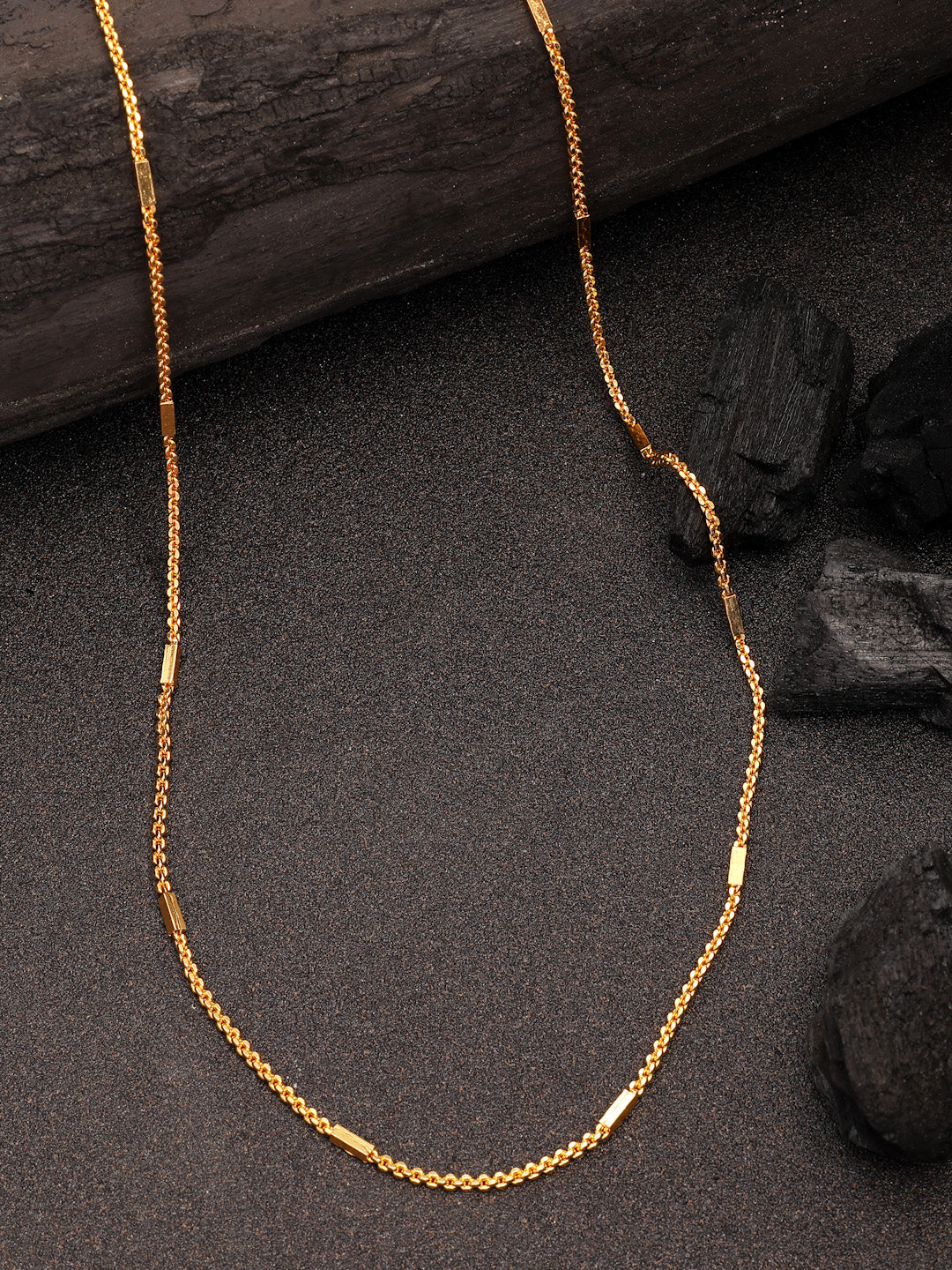 NVR Women's Set of 3 Gold-Polished Minimal Chain