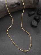 NVR Women's Set of 3 Gold-Polished Minimal Chain
