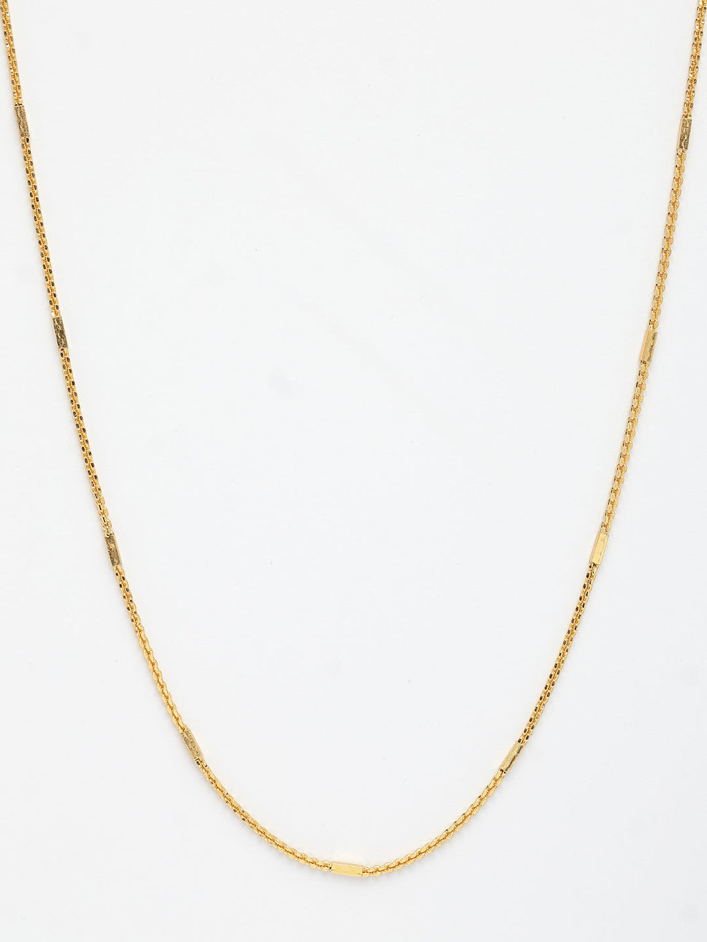 NVR Women's Set of 3 Gold-Polished Minimal Chain