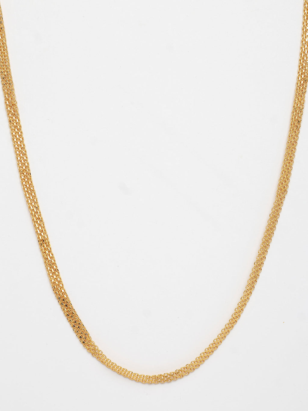 NVR Women's Set of 3 Gold-Polished Minimal Chain