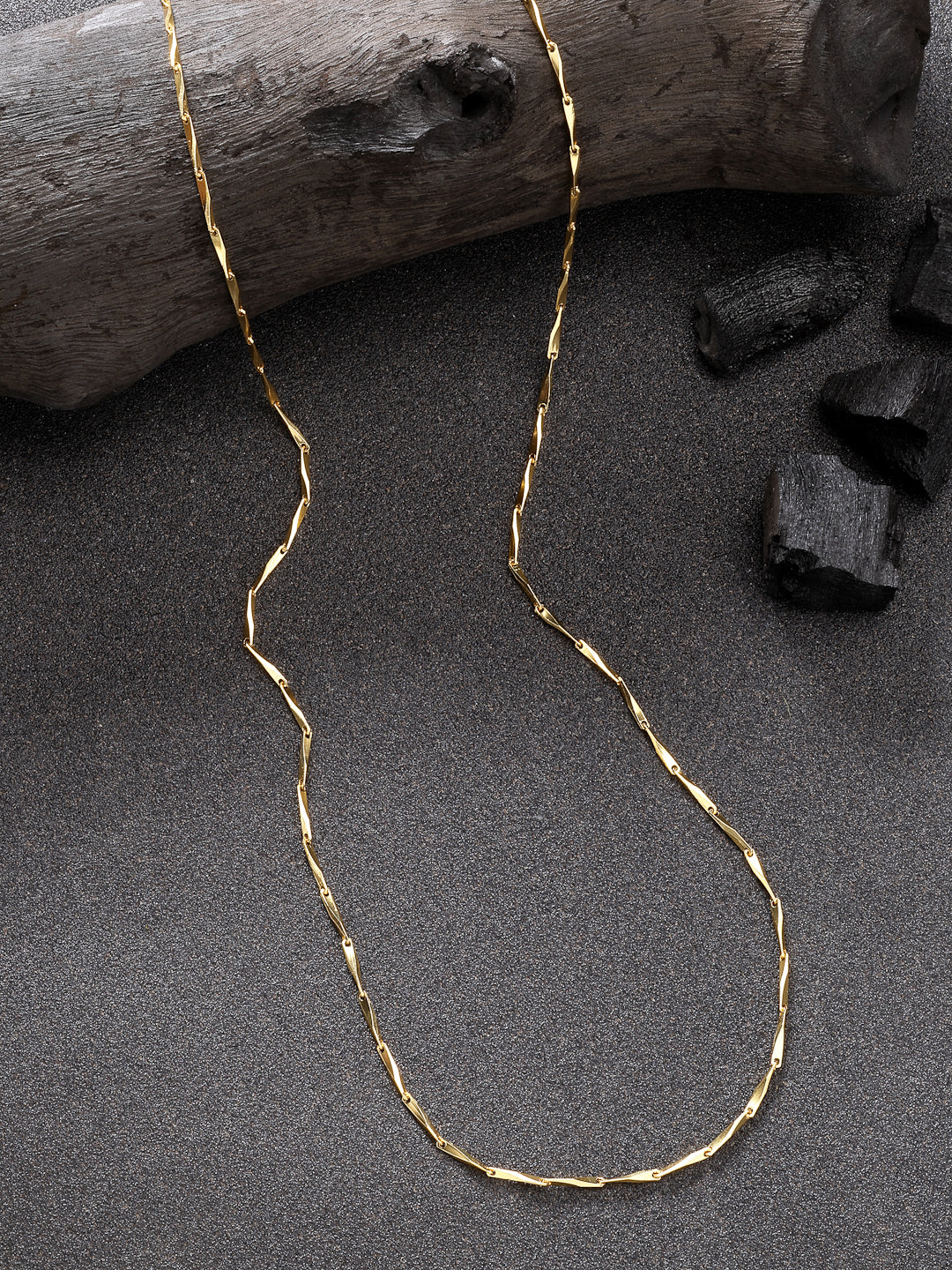 NVR Women's Set of 3 Gold-Polished Minimal Chain