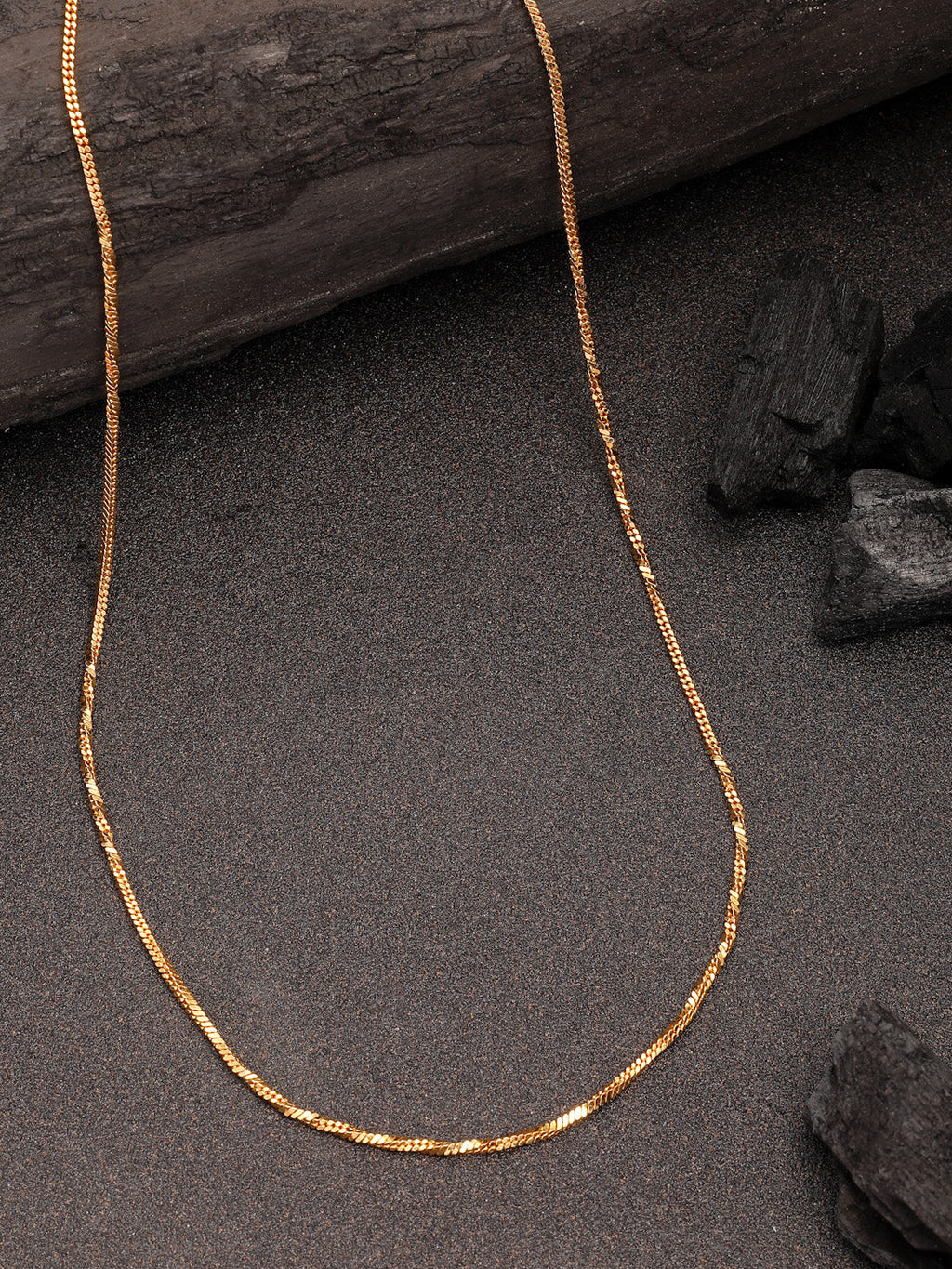 NVR Women's Set of 3 Gold-Polished Minimal Chain