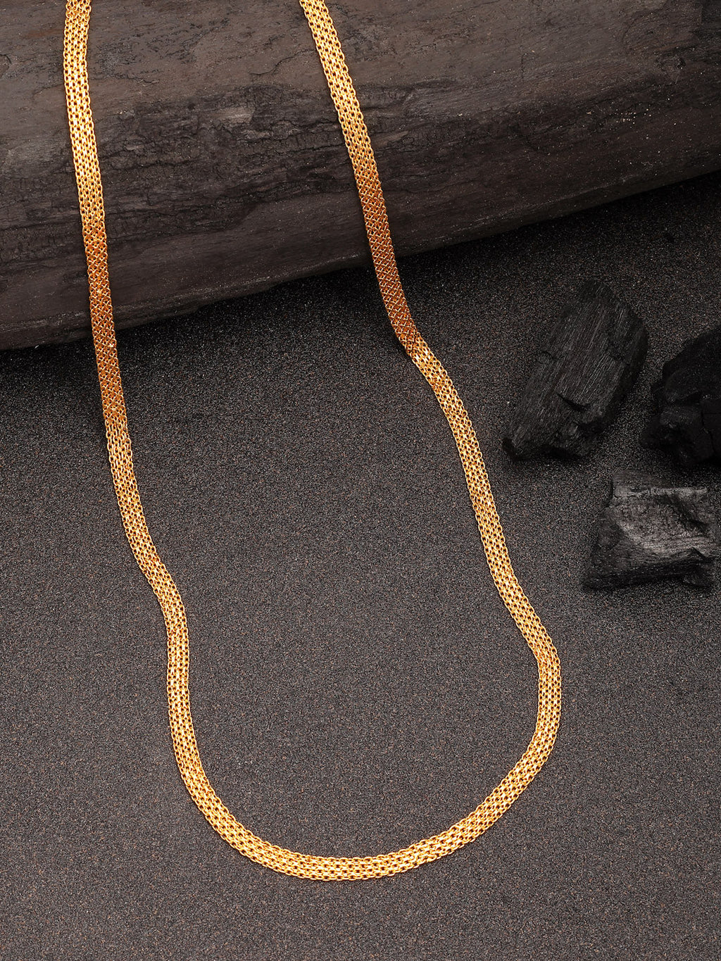 NVR Women's Set of 3 Gold-Polished Minimal Chain
