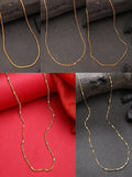 NVR Women's Set of 5 Gold-Polished Minimal Chain