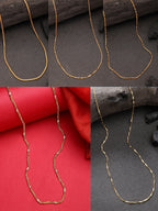 NVR Women's Set of 5 Gold-Polished Minimal Chain