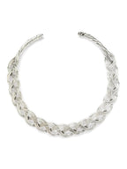 NVR Women's Oxidized Silver-Plated Statement Choker Necklace
