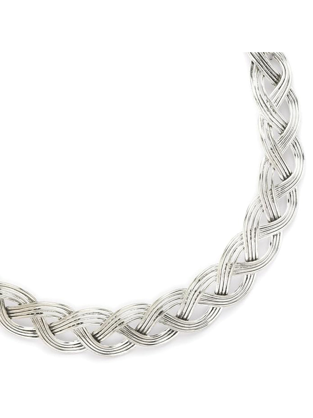 NVR Women's Oxidized Silver-Plated Statement Choker Necklace