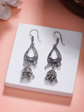 NVR Women Silver Plated German Silver Jhumka Earrings - Distacart