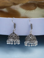 NVR Women Set of 2 Oxidized German Silver Jhumka Earrings - Distacart