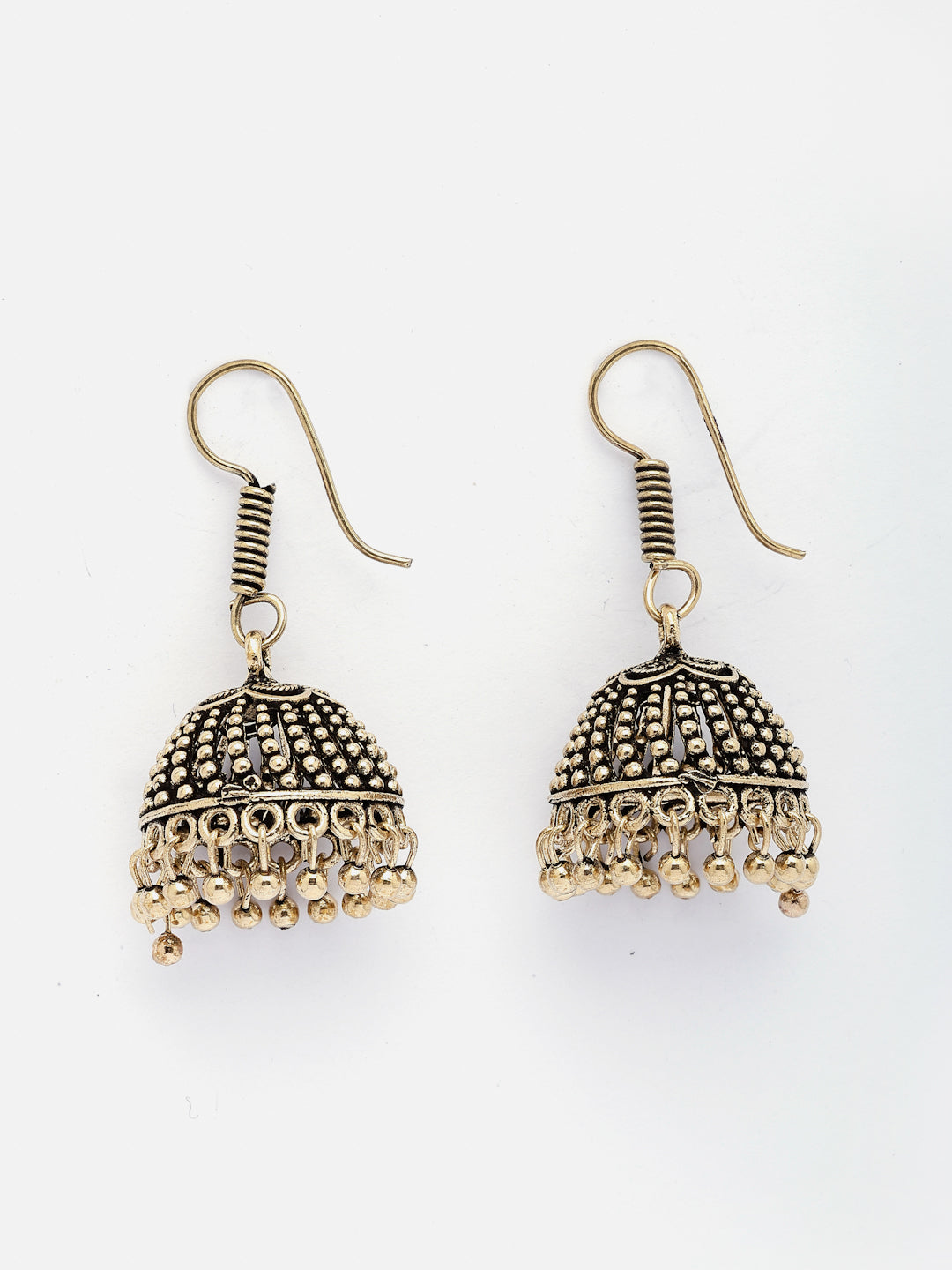 NVR Women Set of 2 Oxidized German Silver Jhumka Earrings - Distacart