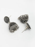 NVR Women Set of 2 Oxidized Contemporary Jhumka Earrings - Distacart