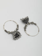 NVR Women's Traditional Set of 2 Oxidized Jhumka Earrings - Distacart