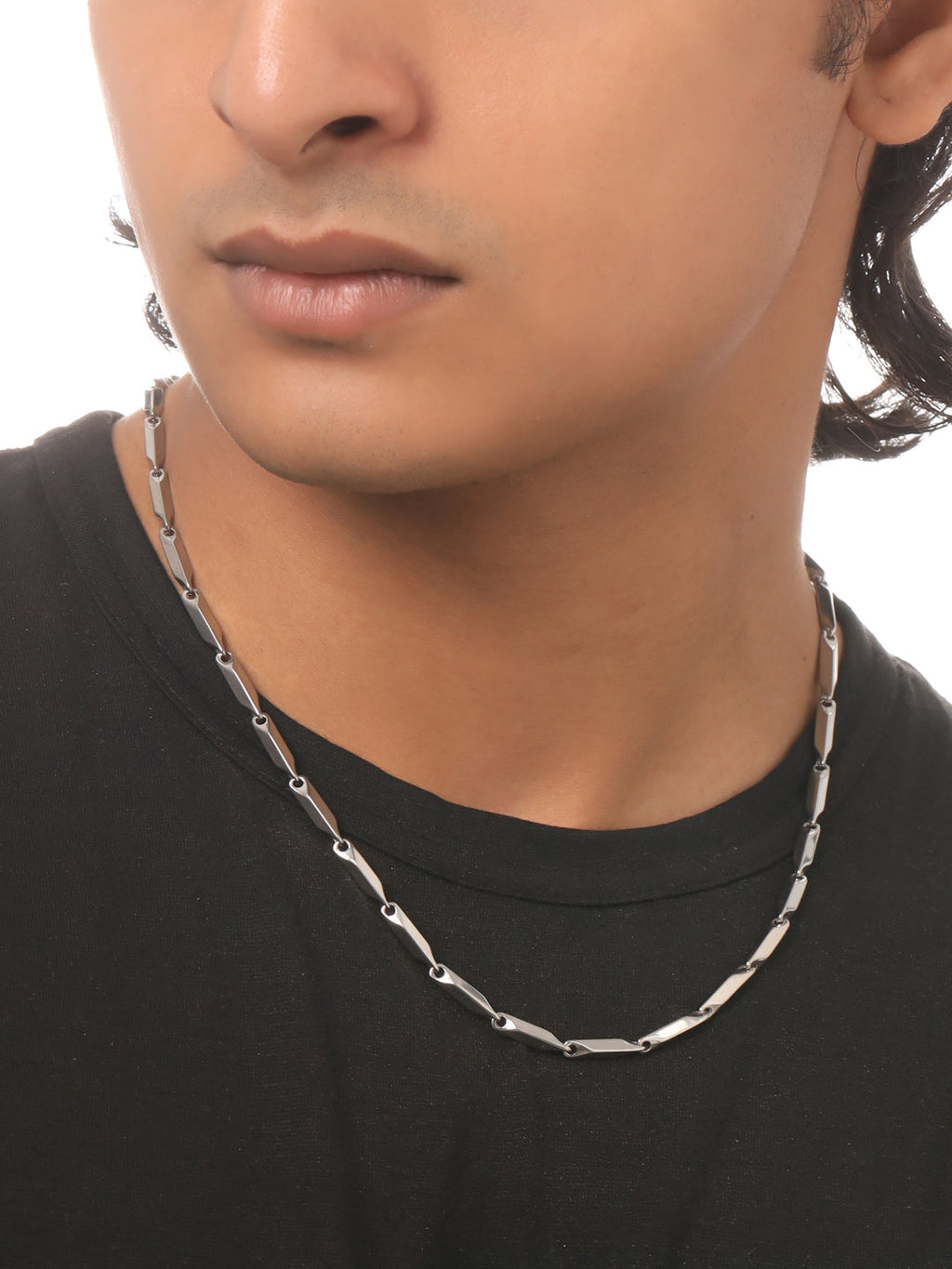 NVR Men Set of 2 Stainless Steel Bohemian Chain