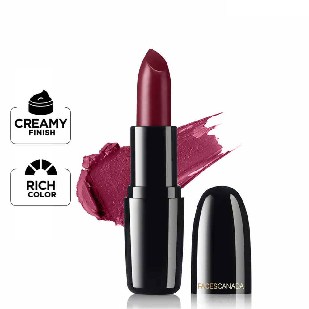 Faces Canada Creme Finish Lipstick - Wine Drop 20 - Distacart