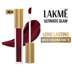 Lakme Ultimate Glam Matte Liquid Lipstick - Red Sangria