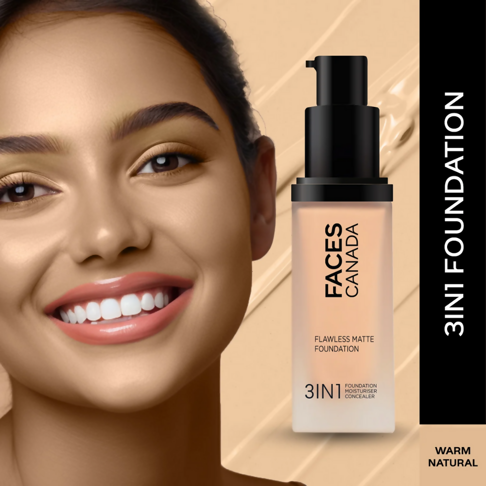 Faces Canada Flawless Matte Foundation - Warm Natural 021