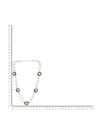Rhodium Plated Kundan Necklace - Ruby Raang
